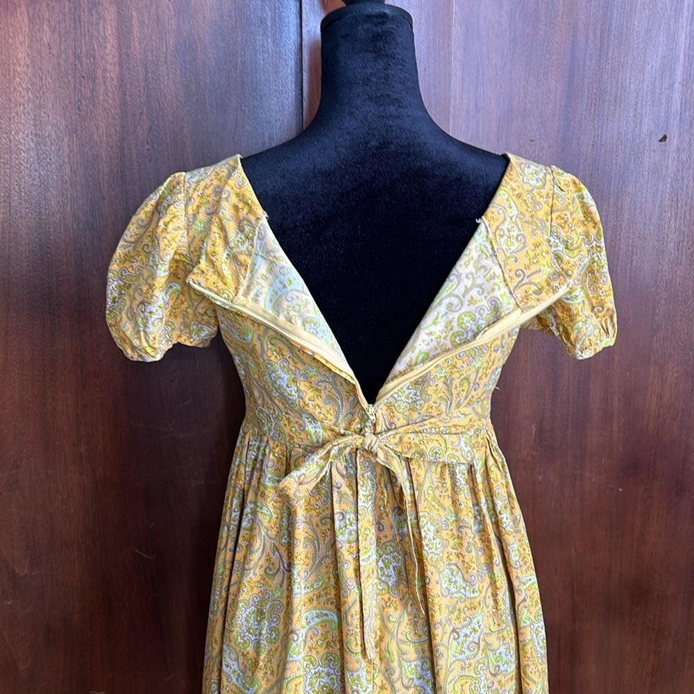 Vintage 70s Handmade Babydoll Dress XS - Picture 5 of 9